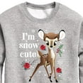 thumbnail image 3 of Disney Bambi - Christmas - I'm Snow Cute Roses - Toddler & Youth Long Sleeve Graphic T-Shirt, 3 of 5