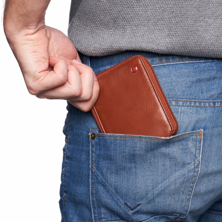 Alpine Swiss Logan Zipper Bifold Wallet, RFID Protected photo 5