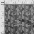 thumbnail image 2 of oneOone Cotton Flex Gray Fabric Moire Dress Material Fabric Print Fabric By The Yard 40 Inch Wide, 2 of 4