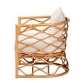 thumbnail image 3 of bali & pari Acelynn Bohemian Light Honey Rattan Arm Chair, 3 of 10