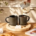 thumbnail image 2 of Famiware 4 Pieces Stoneware Mug Set (12oz),Black Gold, 2 of 6