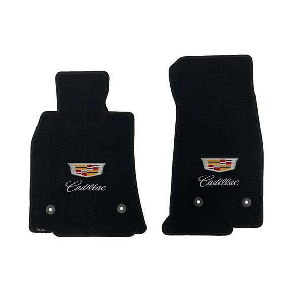 Lloyd Mats Custom Fit Floor Mats for Cadillac CT5 RWD 2020-On LogoMat 2Pc Set Charcoal
