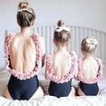thumbnail image 4 of Mom And Daughter Bikini Parent-child Swimsuit Family Matching Swimwear, 4 of 5