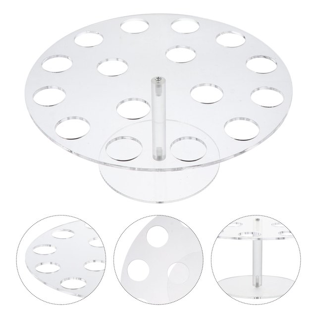 KALLORY 1Ud De En Acrílico Transparente Con 16 Huecos Para Eventos