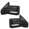 thumbnail image 2 of ECCPP Towing Mirrors Fit 2004-2014 for Ford F150 Pickup Truck Power Heated Turn Signal Light Puddle Light Black Mirror Pair Set Right Passenger and Left Driver Side, 2 of 5