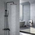 thumbnail image 2 of Adjustable Height Slide Bar Shower Faucet Set With Tub Spout, Luxury Brass Complete Shower System With Rough-In Valve, 2 of 5