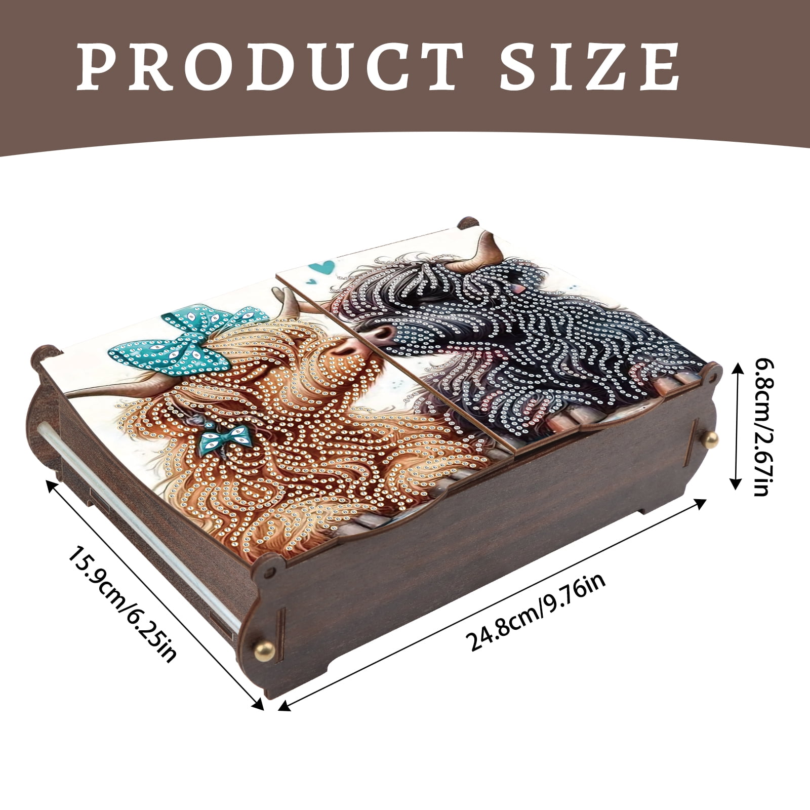Diamond Painting Kit Storage Box Little Bull DIY Multi-Functional Craft Storage Box Ideal for Home Offices and Holiday Gifts