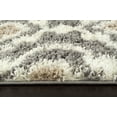 thumbnail image 2 of World Rug Gallery Cozy Moroccan Trellis 2525 Gray/Cream 24" x 36" Indoor Shag Area Rug, 2 of 2