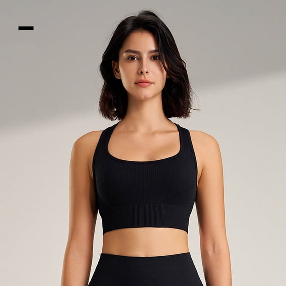 Lenago Sports Bras for Women Lightweight Breathable Wirefree Bras Adjustable Straps Comfortable Padded Bras Training Yoga Medium-Support
