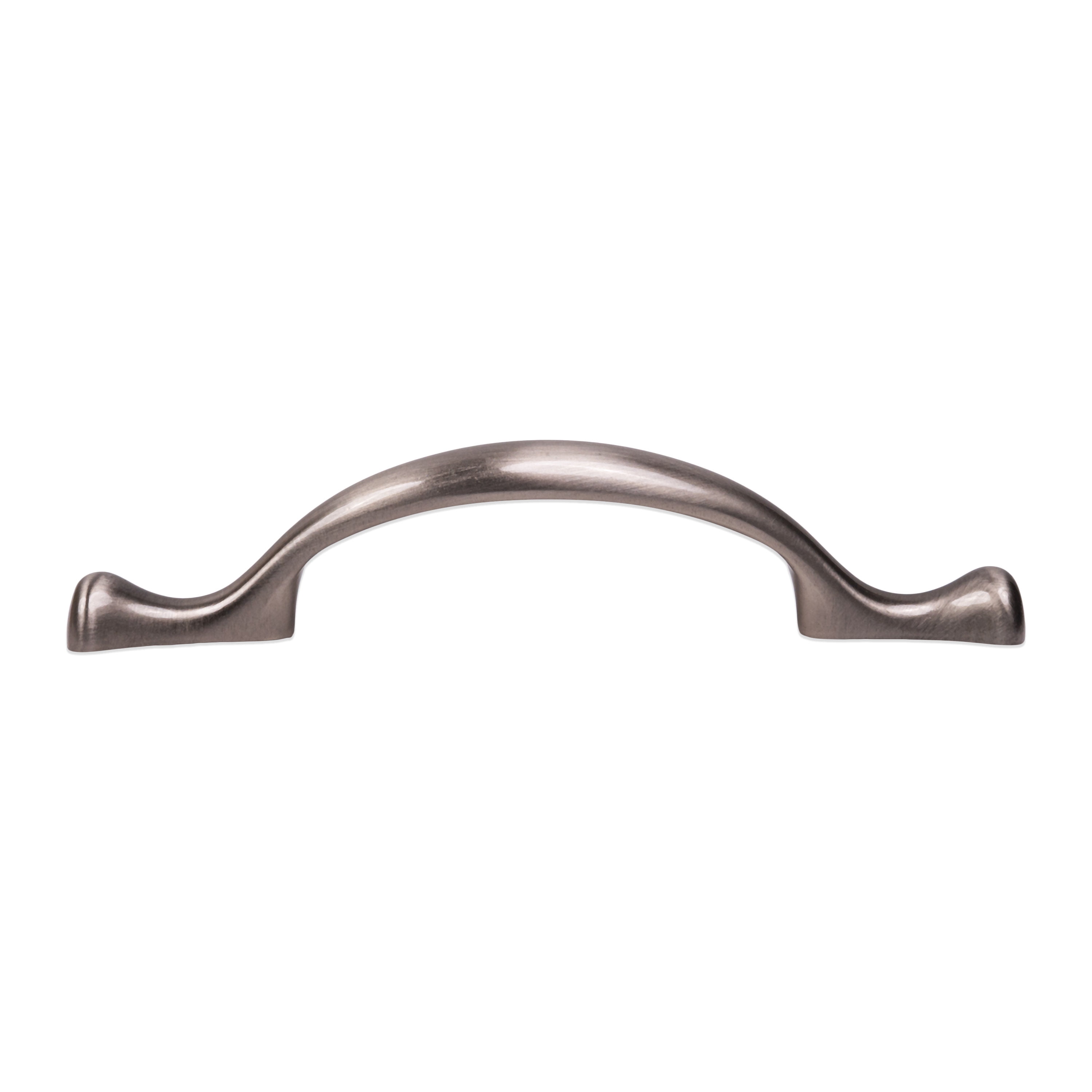 Mainstays 3" (76mm) Center-to-Center Footed Cabinet Pull, Satin Nickel, 28 Pack