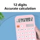 thumbnail image 4 of Calculadora Pisexur de 12 dígitos para hombres, portátil, elegante y práctica, con pantalla grande, ideal para estudiantes, con batería de larga duración y carga solar. Organizador de electrónica par, 4 of 7