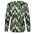 thumbnail image 5 of Blusa de manga larga con estampado étnico Retro a la moda para mujer, suéter informal con cuello redondo, Tops, camisetas de chándal Fridja  fjkfkj6574, 5 of 5
