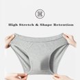 thumbnail image 3 of Men's Cotton Brief Underwear Soft Stretch Mid Rise Briefs, 3 of 4