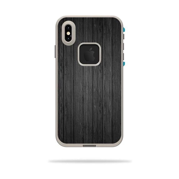 MightySkins LIFIPXSM-Black Wood Skin Decal Wrap for LifeProof Fre iPhone XS Max Case Sticker - Black Wood