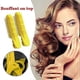 thumbnail image 2 of Pinzas para levantar la raíz con calor, potenciador de volumen, autoagarrador, levantador de raíz para cabello fino, color amarillo., 2 of 5