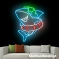 thumbnail image 5 of Handmadetneonsign Cute Shark Neon Wall Sign, Shark Wall Art Decor, Home Wall Decor, Kids Room 58380, 5 of 5