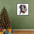 thumbnail image 4 of 5D DIY taladro redondo completo pintura de diamante juego pelota cachorro Kit decoración del hogar 30x30cm, 4 of 9