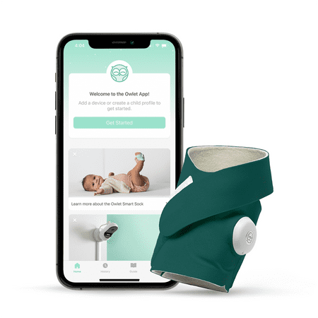 Owlet Smart Sock 3 Baby Monitor, Deep Sea Green