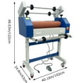 thumbnail image 2 of INTBUYING Plastifieuse Froide Semi-Automatique de 25 Po Machine de Plastification Automatique/manuelle 110 V, 2 of 14