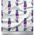 thumbnail image 1 of Soimoi Poly Georgette Fabric Leaves & Floral Block Decor Fabric Printed Yard 42 Inch Wide, 1 of 4