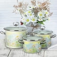 thumbnail image 6 of Stockpots Daisy Fields Enameled Steel Cooking Pot - Set of 3, 6 of 14