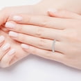 thumbnail image 6 of Pompeii 1Ct TW Round Cut Diamond U Prong Wedding Ring Stackable Band 14k Gold Lab Grown, 6 of 6