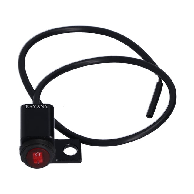Light Waterproof Universal Handlebar Switch Headlight Fog Lamp On Off Button For Motorcycle ATV With 0.4in Mounting HoleLeft Side