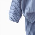 thumbnail image 5 of TOWED22 Toddler Baby Boy Fall Clothes Waffle Contrast Color Sweatshirt Pants Sets Infant Winter Outfits 6 12 18 24 Months 3T 4T 5T 6T Size:8-9 Y,Color:Dark Blue, 5 of 5