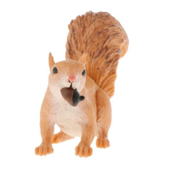 2 Modelos De De Simulación, Juguetes Educativos Para Niños, Ardilla PL127-1438 Hugo Figuras de animales realistas Juguetes