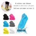thumbnail image 3 of Cubiertas de zapatos impermeables de silicona Unisex, protectores de zapatos reutilizables, antideslizantes, para Botas de lluvia, accesorios para zapatos para caminar, 1 par, 3 of 4