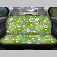 thumbnail image 6 of FOR U DESIGNS Hippie Flower Green Pattern Automotive Seat Cover Anti-Slip Car Seat Protectors Scratch-Resistant Automotive Interior Decoration Fit for Most Vehicles, Set of 4, 6 of 7