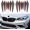 Black, variant on 12Pcs Carbon Fiber Black Universal Front Bumper Splitter Canards Soft Rubber Anti-Collision Spoiler Fins Car Exterior Decor Stickers