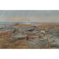 thumbnail image 2 of Hans Tichy 14x11 Black Ornate Wood Framed Double Matted Museum Art Print Titled: Studie Aus Concarneau (1900), 2 of 5