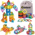 thumbnail image 1 of Magnet Building Tiles, 64PCS Magnetic 3D Building Blocks Set for Kids, Magnetic Educational Stacking Blocks Boys Girls Toys, 1 of 8