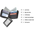 thumbnail image 2 of Carteras con cremallera para hombre Carteras plegables para hombre Regalo anual para él, 2 of 5
