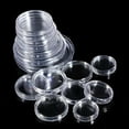thumbnail image 5 of Soumake 10Pcs Clear Transparent Plastic Round Coin Capsule Collecting Storage Box Case Holder Fashion, 5 of 7