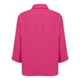 thumbnail image 5 of RMGVDSD Dressy Tops for Women Shirts Casual Short Sleeve Solid Color Blouse Tops For Everyday Wear Comfortable Spring Summer Fall Shirt Comfy Work Clothes, 5 of 8