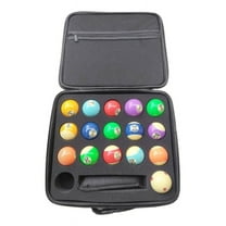 Portable Billiard Balls Bag Travel Case Billiard Balls Storage Box Pool Carrying Pouch Sponge Padded Pouch