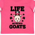 thumbnail image 4 of Inktastic Life is Better with Goats Boys or Girls Toddler T-Shirt, 4 of 5
