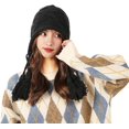 thumbnail image 4 of Gorro peruano para mujer, gorro de punto de ganchillo Laplander con borlas, gorro de aviador con lóbulo de la oreja, gorro de invierno cálido con solapa y calavera, 4 of 4