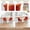 Orange, variant on Space Saving Stackable Barstools Set of 2 for Kitchen Counter, Solid Wood Mid-Century Modern Bar Stools with Walnut Finish
