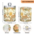 thumbnail image 5 of Yayeee 2 Pack Qtip Holder Dispenser for Bathroom with Lid Cotton Swab Canister, Beige Clouds, 5 of 6