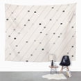 thumbnail image 2 of UFAEZU Blue Christmas Vintage Winter Pattern Retro Simple Snowflake Snow Abstract Wall Art Hanging Tapestry Home Decor for Living Room Bedroom Dorm 60x80 inch, 2 of 2