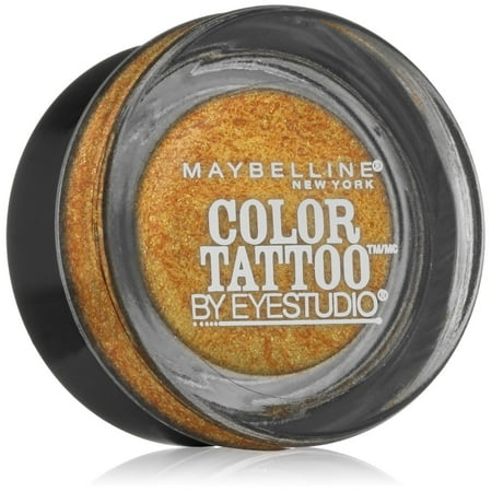 Eye Studio Color Tattoo Metal 24 Hour Cream Gel Eyeshadow, Gold rush, 0.14 Ounce (Pack of 2), Maybelline New York Eye Studio Color Tattoo Metal 24.., By Maybelline New