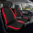 AutoDrive Low Back and Red 2PC Seat Cover