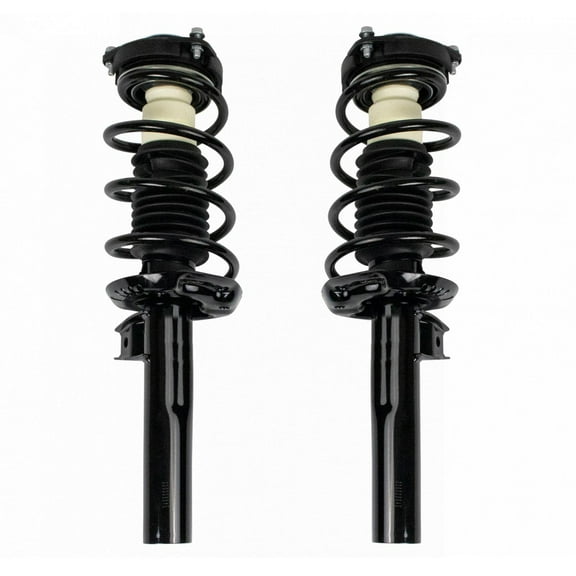 TRQ Front Strut & Coil Spring Assembly Set Driver & Passenger Sides Fits Select 09-17 Volkswagen Tiguan 17-18 Tiguan Limited