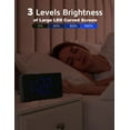 thumbnail image 5 of Mpow Projection Alarm Clock, Digital Clock with 180° Rotatable Projector, 3-Level Brightness, Progressive Volume, USB Charger, Battery Backup, 9mins Snooze, 12/24H, Digital Alarm Clock for Bedroom, 5 of 13