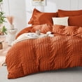 thumbnail image 2 of Juego de edredón HYMOKEGE Burnt Orange Queen, 7 piezas, 2 of 8