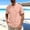 Pink, variant on FRSASU Mens Casual Henley Shirt Short Sleeve Band Collar Shirt Short Sleeve Summer Beach Hippie Vacation T Shirt with Button Khaki