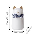 thumbnail image 3 of Ailezt Ceramic For Cats Cute Cat Shaped Memorial Jar With Airtight Seal & Design Small Keepsake For Furry Memorial, 3 of 7